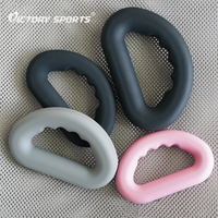 Ensemble d'haltères en silicone portables en forme de D pour la musculation, le yoga, le pilates, avec logo personnalisé