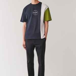 Venta al por mayor hombres 100% algodón camiseta Casual cuello redondo de punto liso teñido patrón sólido de talla grande 230 Gsm peso 220 gramos - Product Image 2