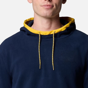 Sweat à capuche pour homme à manches longues pour l'hiver, service OEM de haute qualité, design avec poches latérales et cordons de serrage réglables - Product Image 2