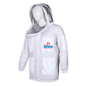 Combinaison de travail apicole anti-allergie en pur coton de haute qualité, prix d'usine 2025, veste de protection ventilée pour apiculteurs - Product Image 6