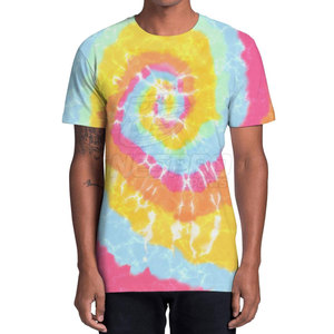 Low MOQ Custom <b>Knitted</b> 100% Cotton <b>Tie</b> Dye T-Shirt for Men Blank Design Eco-Friendly & Quick Dry - Product Image 3