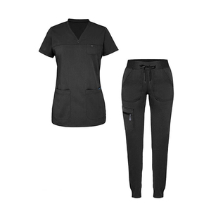 Uniformes Médicos Unisex de Manga Corta, Parte Superior + Pantalones Jogger, Conjuntos de Uniformes Médicos, Trajes Quirúrgicos para Hombre - Product Image 2