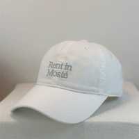 Gorra de Béisbol Ajustable de 6 Paneles con Patrón de Letras Bordadas, 100% Algodón, Transpirable e Impermeable, Casual, Unisex, para Verano