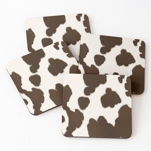 6020 Mango <b>Wood</b>/Acacia <b>Wood</b> Over Printed Tea Serving Coasters 4 Pieces Set - Product Image 6