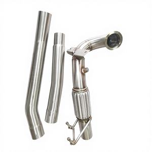 Tubo de Escape MATCHWAY de <span class=keywords><strong>3.5</strong></span> Pulgadas, Acero Inoxidable 304, para VW Golf MK7 MK7.5 GTI Jettle Seat Leon Cupra 5F/RS 5E <span class=keywords><strong>TFSI</strong></span> Audi <span class=keywords><strong>A3</strong></span> 2013+ - Product Image 1