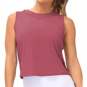Camiseta sin mangas holgada de la mejor calidad para mujer, ropa informal de talla grande, camiseta sin mangas corta para mujer - Product Image 4