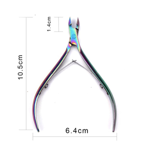 Professional <b>Nail</b> Art Cuticle Nipper Rainbow Toenail Toe Clipper Scissor Dead Skin Edge Cutter <b>Remover</b> Manicure <b>Nails</b> Arts <b>Tool</b> - Product Image 3