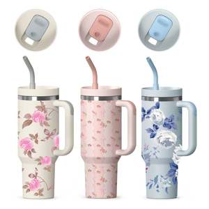 Bouteille isotherme en acier inoxydable à double paroi, tasse à café personnalisée pour voiture - Product Image 1