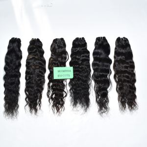 วิกผมต่อผมมนุษย์บริสุทธิ์สีดำหยักศกธรรมชาติ100% อินเดีย - Product Image 3