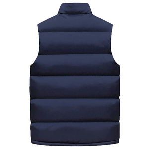 Chaleco acolchado Reversible ligero e informal para hombre, transpirable, resistente al agua, con cremallera completa, cuello levantado, bolsillos laterales para uso exterior - Product Image 2