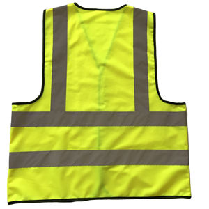 Chaqueta de seguridad con 100% poliéster en tela a prueba de viento y transpirable Chaqueta de bombardero de seguridad de alta visibilidad Ropa de seguridad - Product Image 2