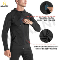 Vestes de course légères coupe-vent pour hommes avec poche zippée, sweat-shirt de sport pour la salle de sport, sweat-shirt athlétique pour hommes