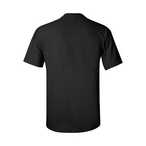 Camiseta negra con estampado de alta calidad con logotipo personalizado del fabricante, Camiseta ajustada de algodón pesado Boxy, camiseta de Hip Hop callejero de algodón para hombres - Product Image 2