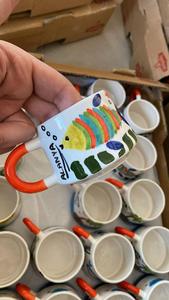 Ceramic Screen Printed Tea Coffee <b>Mugs</b> Cartoon Fish Design Classic Style Dishwasher Microwave Safe Gift <b>Box</b> Packaging for - Product Image 5