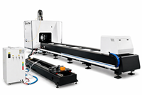 Machine de découpe de tubes au laser, machine de découpe de tuyaux CNC, découpeuse à fibre CNC industrielle automatique pour l'acier inoxydable et l'aluminium