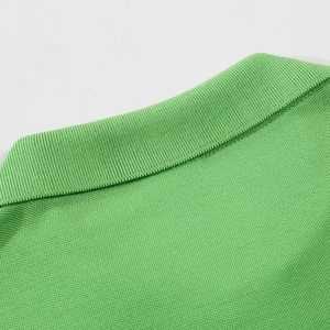 Vente en gros de polo de marque avec logo personnalisé en polyester polo de golf ajusté et respirant pour hommes - Product Image 4