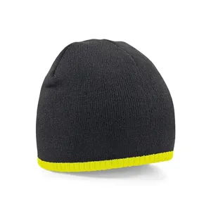 Bonnet bicolore personnalisé à enfiler – Accessoires de sport d'hiver – Merchandising - Product Image 6