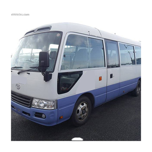 TOYOTAA Coaster Mini Van Excellent état AWD Passenger Tourism Bus avec intérieur foncé Sièges en cuir R15 Taille du pneu Conduite à gauche - Product Image 2