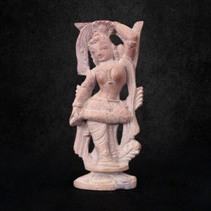 Fait à la main 4 pouces Konark Stone Carving Apsara Feature Showpiece Eco-Friendly Christmas and Diwali Decorative Item - Product Image 1