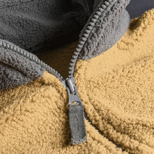 Chaqueta de lana Sherpa de invierno para hombre hecha a medida de alta calidad Nuevo estilo Poliéster polar con cierre de cremallera Talla XL - Product Image 5