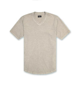 Camiseta personalizada de gran tamaño Sun Faded Slub Scallop cuello redondo fabricada para adaptarse perfectamente - Product Image 3