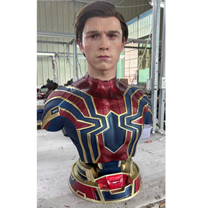 Vente <span class=keywords><strong>en</strong></span> gros <span class=keywords><strong>Avengers</strong></span> GK Résine Modèle Spider-Man Buste Statue Anime <span class=keywords><strong>Film</strong></span> Télévision Iron Man Figure pour la décoration de la maison - Product Image 1