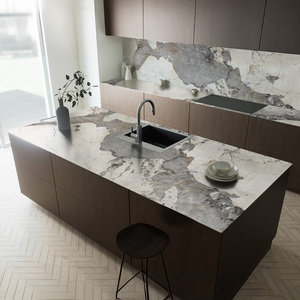 Plans de travail contemporains pour cuisine et salle de bain, résistants au feu et écologiques, en quartz artificiel Calacatta Carrara - Product Image 1