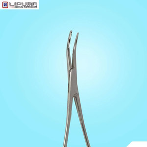 Laboratorio sólido de alta calidad Sala médica Acero inoxidable Kelly Bloqueo Mosquito Hemostat Fórceps 6,25 ''Instrumento quirúrgico Curvo - Product Image 6