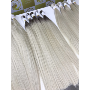Pour Ombre Blonde Européenne Extensions de Cheveux de Couleur Claire Durable Européenne Cheveux Humains Bruts Extrémités Épaisses HD Dentelle Cheveux Vietnamiens En Vrac - Product Image 3