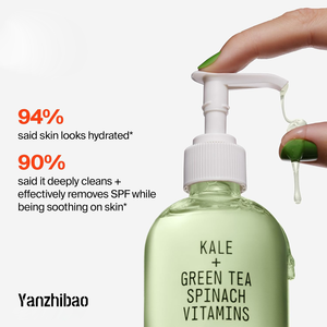 Detersivo viso cavolo nero + tè verde quotidiano per il viso delicato struccante con antiossidanti lenitivi per la pelle luminosa - Product Image 4