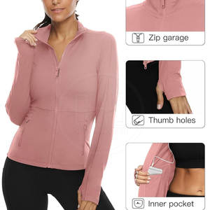แจ็กเก็ตโยคะแขนยาวสำหรับผู้หญิงแจ็กเก็ตโยคะสไตล์กำหนดได้เอง - Product Image 4