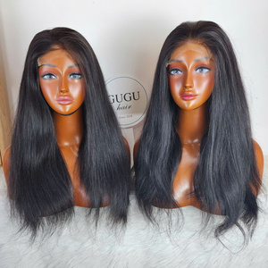 Peluca recta natural sin procesar 5x5 cierre Hd Peluca de encaje vendedores de cabello crudo vietnamita Super doble dibujado gran oferta - Product Image 4
