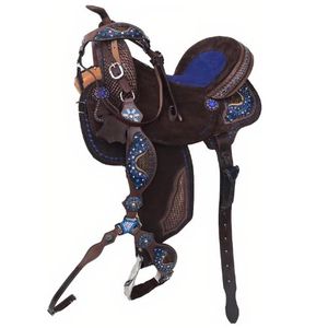 คุณภาพสูงหนังแท้อานม้าแบบตะวันตกสบายและทนทานสีปรับแต่งได้ดีที่สุด - Product Image 1