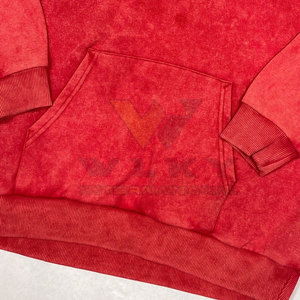 Sudadera con capucha de lavado ácido de invierno informal para hombre 2024 con diseño de tela de Color sólido Sudadera con capucha térmica de diseño personalizado - Product Image 6