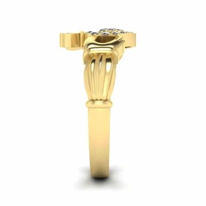 แหวนหมั้นเพชรเม็ดกลมแบบโบราณสำหรับผู้หญิงแหวนแต่งงานแบบ925เงินสเตอร์ลิง - Product Image 4