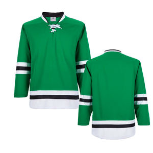 Maillots de hockey sur glace pour jeunes de haute qualité, personnalisés, à manches longues, avec impression par sublimation colorée, fabriqués en blanc - Product Image 1
