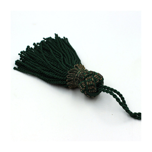 Borla de Tela de Alta Calidad en Oferta, Nuevo Diseño de Borla de Color Sólido para Uso en Prendas, al por Mayor - Product Image 4