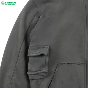 Top Selling Fully Customized Plain Zip Hoodie 400 GSM Polyester/Cotton Blend Fleece/French Terry Regular Fit Heavyweight Quick - Product Image 4