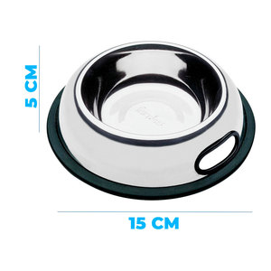 Ciotole in Acciaio Inox per Cani e Gatti, Alzate e Antiscivolo, Ecologiche, Taglia S per Uso Esterno - Product Image 2