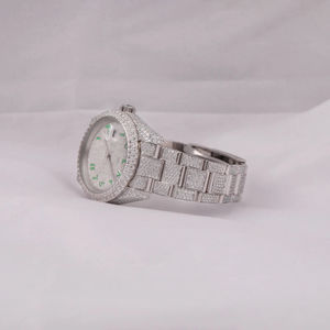 Latest Design Exclusive Customized <b>Watch</b> Moissanite Diamond <b>Watch</b> Uniquely Crafted Wristwatch in Stainless Steel Featuring <b>Watch</b> - Product Image 3