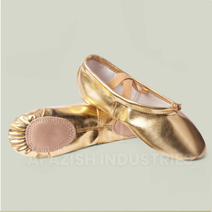 Chaussures de Ballet en PU pour enfants, pantoufles de danse à semelle fendue, chaussures d'entraînement de ballerine pour filles - Product Image 3