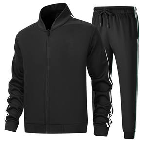 Conjunto de pantalones de chándal de algodón de gran tamaño unisex, Sudadera con capucha, estampado 3D personalizado, patrón sólido, chándal de lana de dos piezas para hombre - Product Image 1