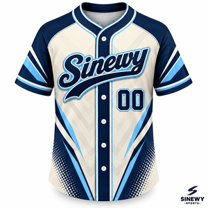 Camiseta de Béisbol Personalizada Sinewy, Unisex, Tallas Grandes para Adultos, Manga Corta, Impresión Sublimada, Poliéster que Absorbe la Humedad, Ropa Deportiva para Equipos - Product Image 2