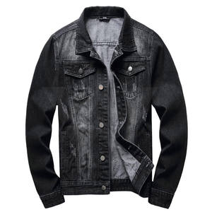 Offre Spéciale veste en jean sur mesure concevez votre propre veste en jean pour hommes veste d'hiver en jean coupe-vent pour hommes - Product Image 1