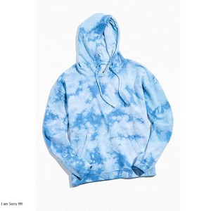 OEM diseño personalizado 100% algodón hombres Tie Dye Hoodie patrón sólido forrado cuello con capucha suelta otoño tejido sudadera nueva llegada - Product Image 5