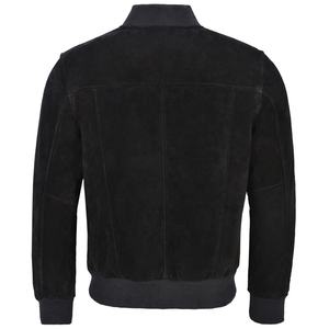 Veste en cuir noir pour homme, nouvelle veste bomber en cuir d'hiver, style en cuir de vache véritable - Product Image 6