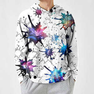 Sudadera de Invierno Polar con estampado 3D ligero de calidad superior para hombre, Sudadera con capucha de patrón sólido, técnica teñida Lisa personalizable - Product Image 3