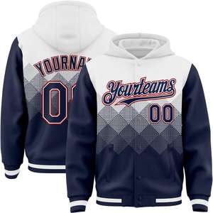 Chaquetas con Capucha Varsity Personalizadas al por Mayor, Uniformes Deportivos con Letras en Degradado, Ropa Deportiva de Moda, Abrigo Uniforme, OEM/ODM - Product Image 4