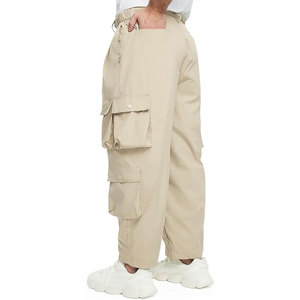 Wholesale <b>Men's</b> Mid Lightweight <b>Elastic</b> Wide Leg Overalls Baggy Multi-Pocket Cotton Cargo <b>Jeans</b> Windproof Breathable Casual - Product Image 4