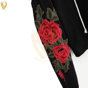 Top qualité broderie sweats à capuche pour homme pas cher prix broderie 100% coton sweats à capuche coupe ample tenue décontracté hommes broderie sweats à capuche - Product Image 2